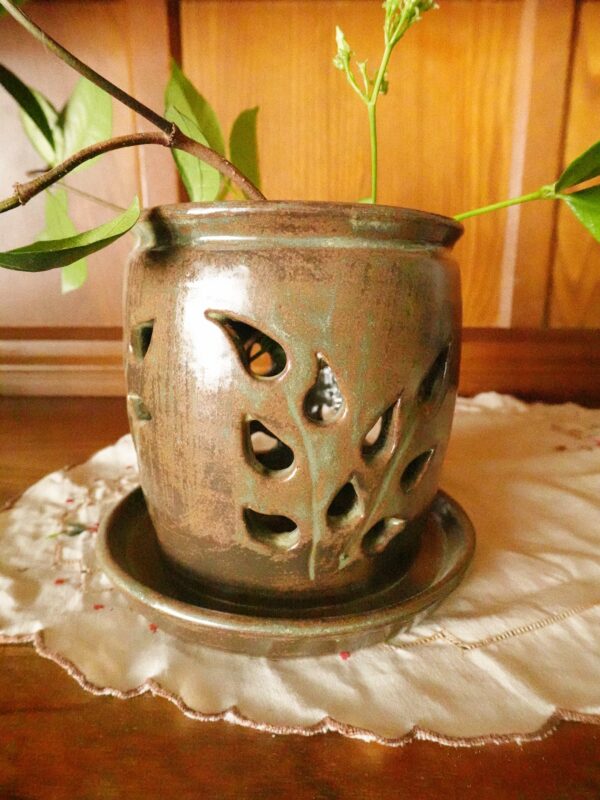 Frond Orchid Pot