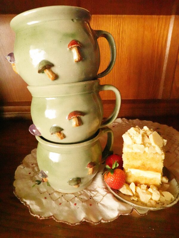 Mushroom Mug Green Forager